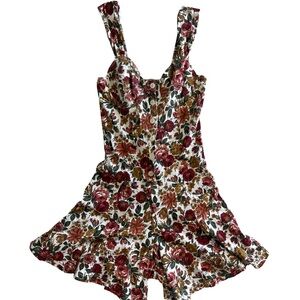 Vintage 90s Energie Floral Romper Size Med